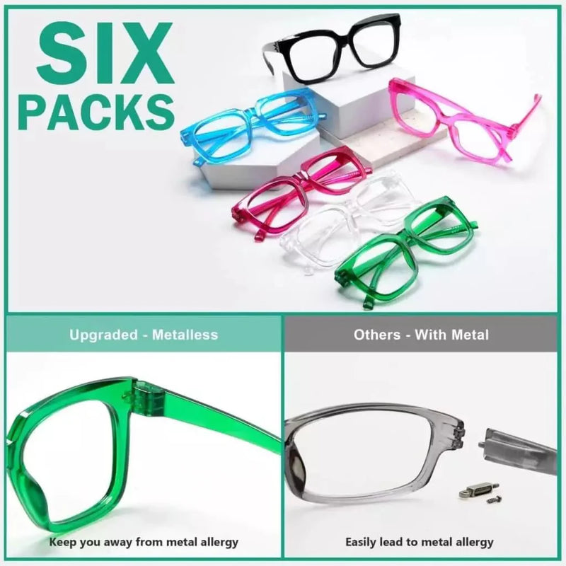eyekeeper.com 6 Pack Oversized Metalless Screwless Reading Glasses R2144 Eyeglasses White Smoke 6 Pairs Mix / +0.50,6 Pairs Mix / +0.75,6 Pairs Mix / +1.00,6 Pairs Mix / +1.25,6 Pairs Mix / +1.50,6 Pairs Mix / +1.75,6 Pairs Mix / +2.00,6 Pairs Mix / +2.25,6 Pairs Mix / +2.50,6 Pairs Mix / +2.75,6 Pairs Mix / +3.00,6 Pairs Mix / +3.25,6 Pairs Mix / +