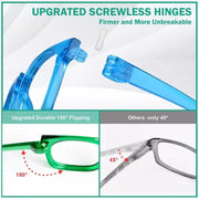 eyekeeper.com 6 Pack Oversized Metalless Screwless Reading Glasses R2144 Eyeglasses White Smoke 6 Pairs Mix / +0.50,6 Pairs Mix / +0.75,6 Pairs Mix / +1.00,6 Pairs Mix / +1.25,6 Pairs Mix / +1.50,6 Pairs Mix / +1.75,6 Pairs Mix / +2.00,6 Pairs Mix / +2.25,6 Pairs Mix / +2.50,6 Pairs Mix / +2.75,6 Pairs Mix / +3.00,6 Pairs Mix / +3.25,6 Pairs Mix / +