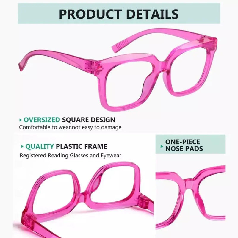 eyekeeper.com 6 Pack Oversized Metalless Screwless Reading Glasses R2144 Eyeglasses White Smoke 6 Pairs Mix / +0.50,6 Pairs Mix / +0.75,6 Pairs Mix / +1.00,6 Pairs Mix / +1.25,6 Pairs Mix / +1.50,6 Pairs Mix / +1.75,6 Pairs Mix / +2.00,6 Pairs Mix / +2.25,6 Pairs Mix / +2.50,6 Pairs Mix / +2.75,6 Pairs Mix / +3.00,6 Pairs Mix / +3.25,6 Pairs Mix / +