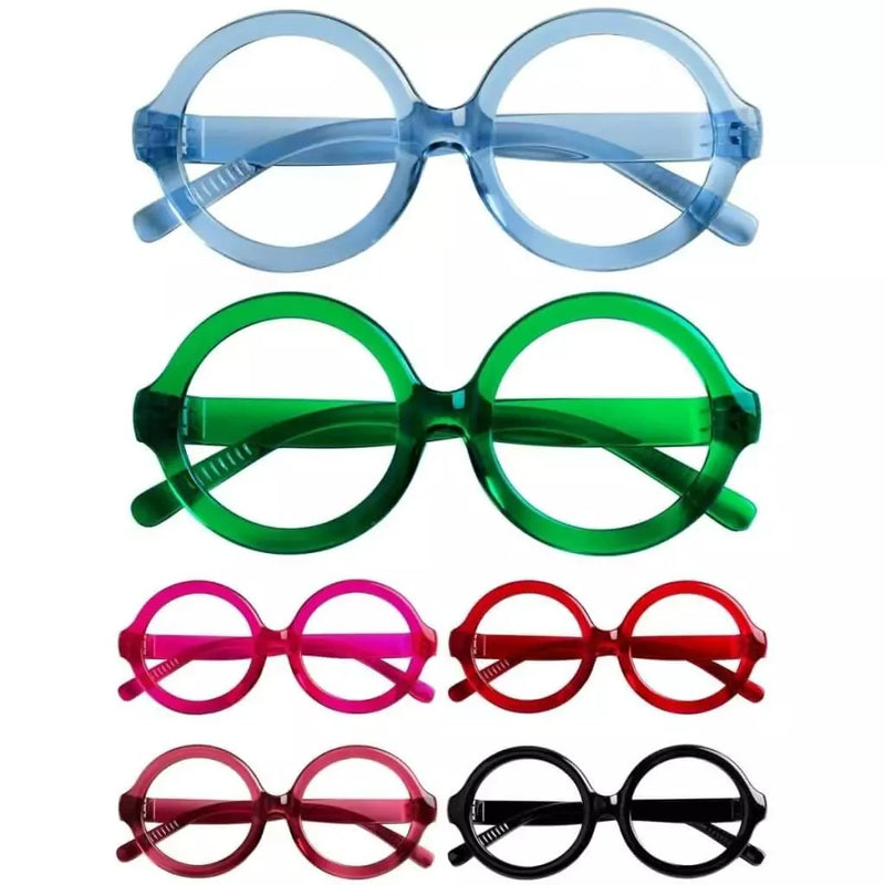 eyekeeper.com 6 Pack Oversized Round Thick Spring Hinge Screwless Metalless Reading Glasses NR2313 Eyeglasses White Smoke 6 Pairs Mix / +0.50,6 Pairs Mix / +0.75,6 Pairs Mix / +1.00,6 Pairs Mix / +1.25,6 Pairs Mix / +1.50,6 Pairs Mix / +1.75,6 Pairs Mix / +2.00,6 Pairs Mix / +2.25,6 Pairs Mix / +2.50,6 Pairs Mix / +2.75,6 Pairs Mix / +3.00,6 Pairs Mix / +3.25,6 Pairs Mix / +