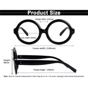 eyekeeper.com 6 Pack Oversized Round Thick Spring Hinge Screwless Metalless Reading Glasses NR2313 Eyeglasses White Smoke 6 Pairs Mix / +0.50,6 Pairs Mix / +0.75,6 Pairs Mix / +1.00,6 Pairs Mix / +1.25,6 Pairs Mix / +1.50,6 Pairs Mix / +1.75,6 Pairs Mix / +2.00,6 Pairs Mix / +2.25,6 Pairs Mix / +2.50,6 Pairs Mix / +2.75,6 Pairs Mix / +3.00,6 Pairs Mix / +3.25,6 Pairs Mix / +