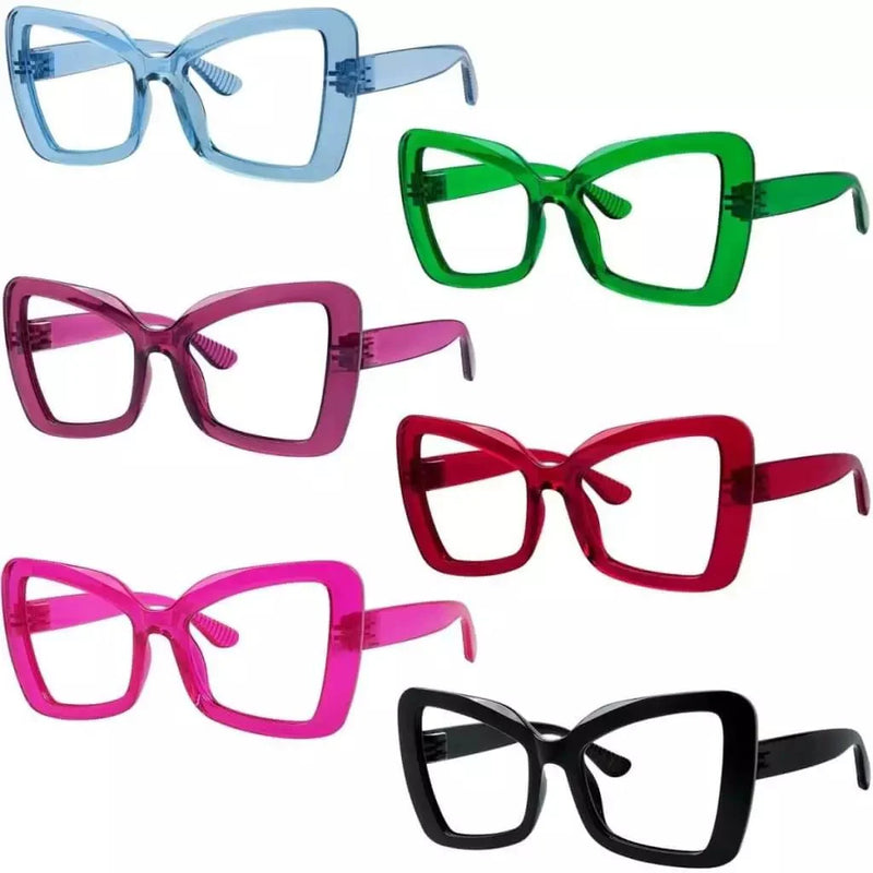eyekeeper.com 6 Pack Oversized Screwless Metalless Cat-eye Reading Glasses R2315 Eyeglasses White Smoke 6 Pairs Mix / +0.50,6 Pairs Mix / +0.75,6 Pairs Mix / +1.00,6 Pairs Mix / +1.25,6 Pairs Mix / +1.50,6 Pairs Mix / +1.75,6 Pairs Mix / +2.00,6 Pairs Mix / +2.25,6 Pairs Mix / +2.50,6 Pairs Mix / +2.75,6 Pairs Mix / +3.00,6 Pairs Mix / +3.25,6 Pairs Mix / +