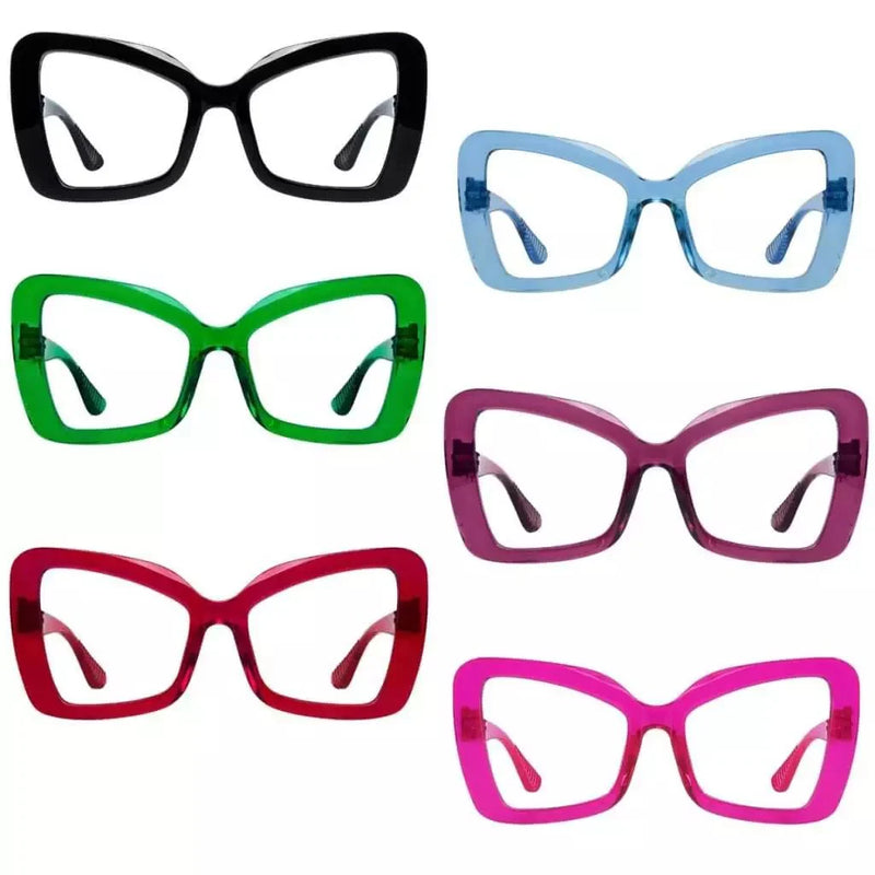 eyekeeper.com 6 Pack Oversized Screwless Metalless Cat-eye Reading Glasses R2315 Eyeglasses White Smoke 6 Pairs Mix / +0.50,6 Pairs Mix / +0.75,6 Pairs Mix / +1.00,6 Pairs Mix / +1.25,6 Pairs Mix / +1.50,6 Pairs Mix / +1.75,6 Pairs Mix / +2.00,6 Pairs Mix / +2.25,6 Pairs Mix / +2.50,6 Pairs Mix / +2.75,6 Pairs Mix / +3.00,6 Pairs Mix / +3.25,6 Pairs Mix / +