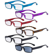 eyekeeper.com 6 Pack Reading Glasses Include Sunshine Readers R9102 Eyeglasses White Smoke 6 Pairs Mix / +0.50,6 Pairs Mix / +0.75,6 Pairs Mix / +1.00,6 Pairs Mix / +1.25,6 Pairs Mix / +1.50,6 Pairs Mix / +1.75,6 Pairs Mix / +2.00,6 Pairs Mix / +2.25,6 Pairs Mix / +2.50,6 Pairs Mix / +2.75,6 Pairs Mix / +3.00,6 Pairs Mix / +3.50,6 Pairs Mix / +