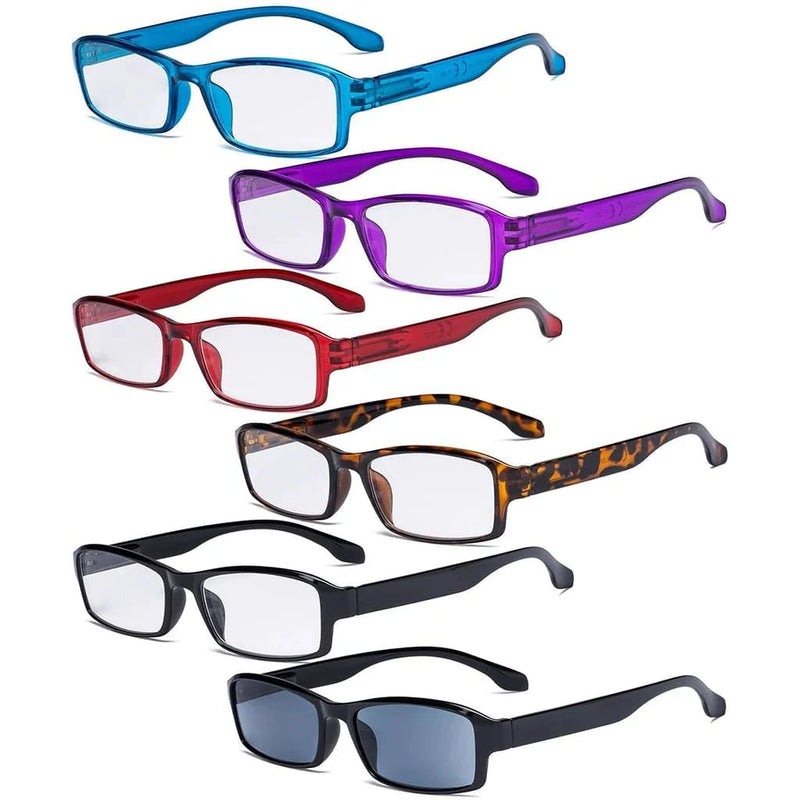 eyekeeper.com 6 Pack Reading Glasses Include Sunshine Readers R9102 Eyeglasses White Smoke 6 Pairs Mix / +0.50,6 Pairs Mix / +0.75,6 Pairs Mix / +1.00,6 Pairs Mix / +1.25,6 Pairs Mix / +1.50,6 Pairs Mix / +1.75,6 Pairs Mix / +2.00,6 Pairs Mix / +2.25,6 Pairs Mix / +2.50,6 Pairs Mix / +2.75,6 Pairs Mix / +3.00,6 Pairs Mix / +3.50,6 Pairs Mix / +