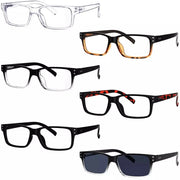 eyekeeper.com 6 Pack Reading Glasses Rectangle Readers 3-R032 Eyeglasses White Smoke 6 Pairs Mix / without magnification,6 Pairs Mix / +0.25,6 Pairs Mix / +0.50,6 Pairs Mix / +0.75,6 Pairs Mix / +1.00,6 Pairs Mix / +1.25,6 Pairs Mix / +1.50,6 Pairs Mix / +1.75,6 Pairs Mix / +2.00,6 Pairs Mix / +2.25,6 Pairs Mix / +2.50,6 Pairs Mix / +2.75