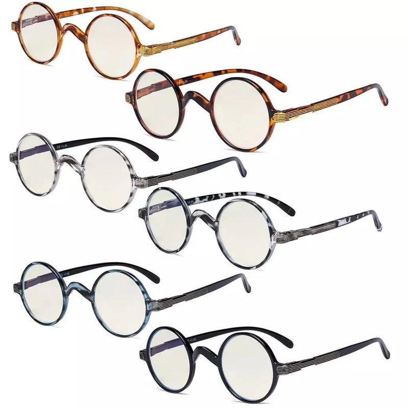 eyekeeper.com 6 Pack Round Blue Light Filter Reading Glasses UVR077BX Eyeglasses White Smoke 6 Pairs Mix / without magnification,6 Pairs Mix / +1.00,6 Pairs Mix / +1.25,6 Pairs Mix / +1.50,6 Pairs Mix / +2.00,6 Pairs Mix / +2.50,6 Pairs Mix / +3.00,6 Pairs Mix / +3.50,6 Pairs Mix / +0.50,6 Pairs Mix / +0.75