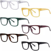 eyekeeper.com 6 Pack Screwless Metalless Oversized Reading Glasses R2316 Eyeglasses White Smoke 6 Pairs Mix / +0.50,6 Pairs Mix / +0.75,6 Pairs Mix / +1.00,6 Pairs Mix / +1.25,6 Pairs Mix / +1.50,6 Pairs Mix / +1.75,6 Pairs Mix / +2.00,6 Pairs Mix / +2.25,6 Pairs Mix / +2.50,6 Pairs Mix / +2.75,6 Pairs Mix / +3.00,6 Pairs Mix / +3.25,6 Pairs Mix / +