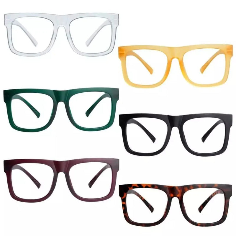 eyekeeper.com 6 Pack Screwless Metalless Oversized Reading Glasses R2316 Eyeglasses White Smoke 6 Pairs Mix / +0.50,6 Pairs Mix / +0.75,6 Pairs Mix / +1.00,6 Pairs Mix / +1.25,6 Pairs Mix / +1.50,6 Pairs Mix / +1.75,6 Pairs Mix / +2.00,6 Pairs Mix / +2.25,6 Pairs Mix / +2.50,6 Pairs Mix / +2.75,6 Pairs Mix / +3.00,6 Pairs Mix / +3.25,6 Pairs Mix / +