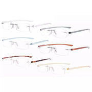 eyekeeper.com 6 Pack Small Classic Rectangle Reading Glasses Rimless Readers R14001 Eyeglasses White Smoke 6 Pairs Mix / +0.50,6 Pairs Mix / +0.75,6 Pairs Mix / +1.00,6 Pairs Mix / +1.25,6 Pairs Mix / +1.50,6 Pairs Mix / +1.75,6 Pairs Mix / +2.00,6 Pairs Mix / +2.25,6 Pairs Mix / +2.50,6 Pairs Mix / +2.75,6 Pairs Mix / +3.00,6 Pairs Mix / +3.50,6 Pairs Mix / +