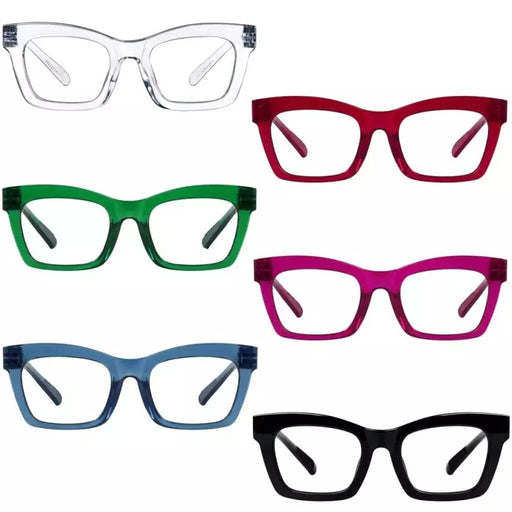 eyekeeper.com 6 Pack Thick Spring Hinge Metalless Screwless Reading Glasses NR2308 Eyeglasses White Smoke 6 Pairs Mix / +0.50,6 Pairs Mix / +0.75,6 Pairs Mix / +1.00,6 Pairs Mix / +1.25,6 Pairs Mix / +1.50,6 Pairs Mix / +1.75,6 Pairs Mix / +2.00,6 Pairs Mix / +2.25,6 Pairs Mix / +2.50,6 Pairs Mix / +2.75,6 Pairs Mix / +3.00,6 Pairs Mix / +3.25,6 Pairs Mix / +