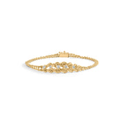 Bids.com 10K Yellow Gold 1/4 Cttw Round-Cut Diamond Basket Weave Rope Chain Style 7" Bracelet (H-I Color, I1-I2 Clarity) Bracelets White Smoke Yellow.Gold / 7