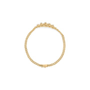 Bids.com 10K Yellow Gold 1/4 Cttw Round-Cut Diamond Basket Weave Rope Chain Style 7" Bracelet (H-I Color, I1-I2 Clarity) Bracelets White Smoke Yellow.Gold / 7