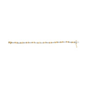 Bids.com 10K Two-Tone Gold 1/2 Cttw Diamond Alternating 3 Stone and X-Link 7" Bracelet (I-J Color, I2-I3 Clarity) Bracelets White Smoke YellowWhite.Gold / 7