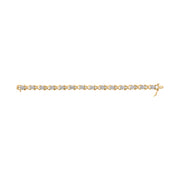 Bids.com 10k Yellow Gold Plated .925 Sterling Silver 2.00 Cttw Round-Cut Diamond Link 7" Bracelet (H-I Color, I2-I3 Clarity) Bracelets White Smoke Yellow.Sterling Silver / 7
