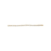 Bids.com 14K Yellow Gold Princess and Baguette Cut Diamond Beaded Bracelet (3.00 cttw, H-I Color, SI1-SI2 Clarity) Bracelets Light Gray Yellow.Gold / 7