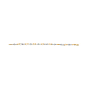 Bids.com 10k Gold 1/3 Cttw Diamond Miracle Set Alternating Bar and Link Bracelet (I-J Color, I1-I2 Clarity) - 7.75" Inches Bracelets Antique White YellowWhite.Gold / 7.75