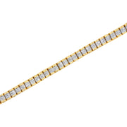 Bids.com 14K Yellow Gold 3.0 Cttw Princess Cut Quad Invisible Set Tennis Bracelet (H-I Color, SI1-SI2 Clarity) - 7â€ Bracelets White Smoke Yellow.Gold / 7,White.Gold / 7