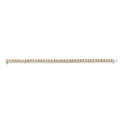 Bids.com 14K Yellow Gold 8.00 Cttw Half Bezel Set Diamond Tennis Bracelet (H-I Color, SI2-I1 Clarity) - 7" Inches Bracelets Gray Yellow.Gold / 7
