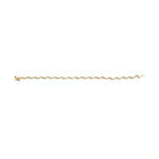 Bids.com 10k Yellow Gold 1.00 Cttw Round-Cut Diamond Floral S-Link 7.50" Bracelet (I-J Color, I2-I3 Clarity) Bracelets White Smoke Yellow.Gold / 7.5