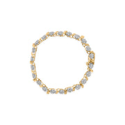 Bids.com 10K Yellow Gold 2.00 Cttw Round Cut Diamond 'S' Cluster Bracelet (J-K Color, I1-I2 Clarity) Bracelets White Smoke Yellow.Gold / 7
