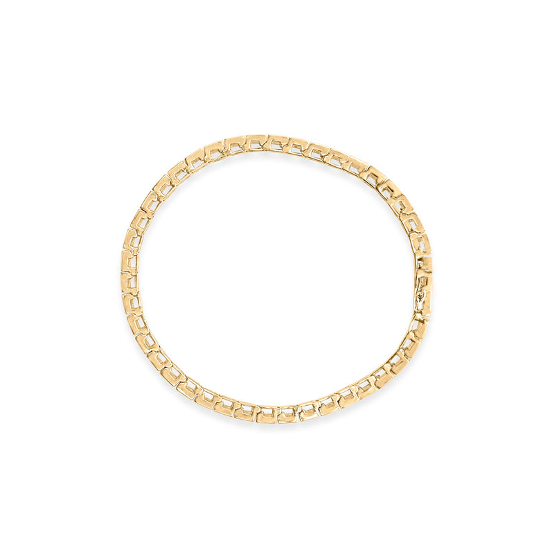 Bids.com 10K Yellow Gold 4.00 Cttw Channel Set Round Diamond Tennis 7" Bracelet (J-K Color, I1-I2 Clarity) Bracelets White Smoke Yellow.Gold / 7