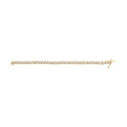 Bids.com 10K Yellow Gold 3 cttw Round-Cut Diamond Spiral Link 7.50" Bracelet (I-J Color, I1-I2 Clarity) Bracelets White Smoke Yellow.Gold / 7.5