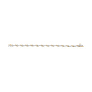 Bids.com 10K Yellow and White Gold 2.00 Cttw Diamond "S" Link 7" Bracelet (H-I Color, I2-I3 Clarity) Bracelets White Smoke YellowWhite.Gold / 7