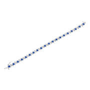 Bids.com .925 Sterling Silver, Lab-Grown Gemstone and 4 Cttw Round Diamond Tennis Bracelet (H-I Color, I1-I2 Clarity) - Created Blue Sapphire, September Birthstone Bracelets White Smoke White.Sterling Silver / 7.25 / Blue Sapphire,White.Sterling Silver / 7.25 / Red Ruby,White.Sterling Silver / 7.25 / Green Peridot,White.Sterling Silver / 7.25 / Pink Tourmaline,White.Sterling Silver / 7.25 / Yellow Citrine,White.Sterling Silver / 7.25 / B