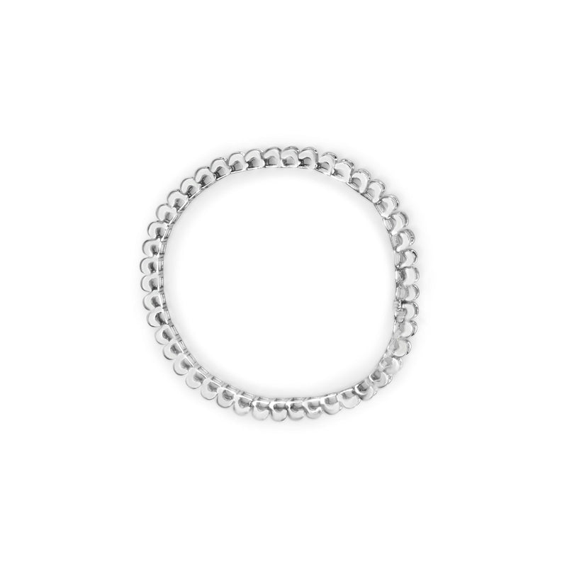 Bids.com 14K White Gold 5.00 Cttw Invisible Set Princess-Cut Diamond Belt and Buckle Tennis 7" Bracelet (H-I Color, SI1-SI2 Clarity) Bracelets White Smoke White.Gold / 7
