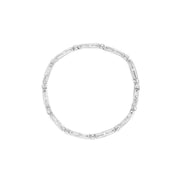Bids.com 14K White Gold 1-1/2 Cttw Round Brilliant-Cut & Baguette Cut Diamond Bezel and Tapered Link 7" Tennis Bracelet (H-I Color, I1-I2 Clarity) Bracelets White Smoke 14k White Gold / 1.429ct. TDW Diamonds,14k Yellow Gold / 1.5ct. TDW Diamonds,White.Gold / 1.5ct. TDW