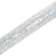 Bids.com 14K White Gold 7 7/8 Cttw Princess and Baguette Diamond Eternity Line Tennis Bracelet (G-H Color, SI1-SI2 Clarity) - 7" Inches Bracelets White Smoke White.Gold / 7