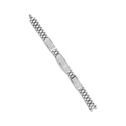 Bids.com 14K White Gold 12.0 Cttw Men's Invisible Set Princess Diamond Tennis Bracelet (G-H Color, VS1-VS2 Clarity) - Size 8.5" Inches Bracelets White Smoke White.Gold / 8.5