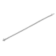 Bids.com .925 Sterling Silver 1.0 Cttw Miracle Set Diamond Heart-Link 7" Tennis Bracelet (I-J Color, I2-I3 Clarity) Bracelets White Smoke 7 / White.Sterling Silver,7 / Yellow.Sterling Silver,7 / Rose.Sterling Silver