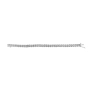Bids.com 10k White Gold 2 cttw Diamond Fan-Shaped Link Tennis Bracelet (I-J Clarity, I3 Color) - Size 7.25" Bracelets White Smoke White.Gold / 7.25