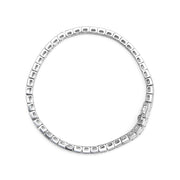 Bids.com .925 Sterling Silver 1/4 Cttw Miracle Set Diamond and Bead Link 7.25" Tennis Bracelet (I-J Color, I2-I3 Clarity) Bracelets White Smoke White.Sterling Silver / 7.25