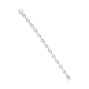 Bids.com 14K White Gold 1 1/2 Cttw Round Diamond Set Link Bracelet (I-J Color, I1-I2 Clarity) - 7" Bracelets White Smoke White.Gold / 7