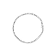 Bids.com 14K White Gold 4.0 Cttw Classic Lab-Grown Diamond Tennis Bracelet (F-G Color, VS2-SI1 Clarity) - 7" Inches Bracelets White Smoke White.Gold / 7 / A