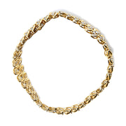Bids.com 10K Yellow Gold 5.0 Cttw Diamond Double Row S-Link Cuban Bracelet (J-K Color, I2-I3 Clarity) - 7.25" Inches Bracelets White Smoke Yellow.Gold / 7.25