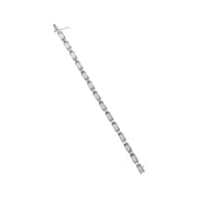 Bids.com 14K White Gold 2.00 Cttw Princess Diamond Invisible Set Link Bracelet (H-I Color, SI2-I1 Clarity) - 7" Bracelets White Smoke White.Gold / 7
