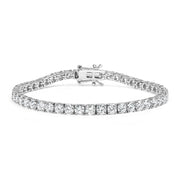 Bids.com 14K White Gold 2.00 Cttw Prong Set Lab Grown Round Diamond Classic Tennis Bracelet (F-G Color, VS2-SI1 Clarity) - 7.25" Bracelets White Smoke White.Gold / 7.25 / 4
