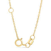 Bids.com 10K Yellow Gold 1/10 Cttw Diamond Paperclip Charm Adjustable Link Bracelet  (I-J Color, I1-I2 Clarity) - 7.25 Inch Bracelets White Smoke Yellow.Gold / 7.25
