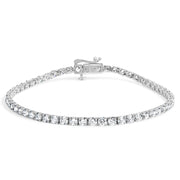 Bids.com 14K White Gold 5.0 Cttw Lab Grown Diamond Tennis Bracelet (F-G Color, VS1-VS2 Clarity) - 7.25" Inches Bracelets White Smoke White.Gold / 7.25