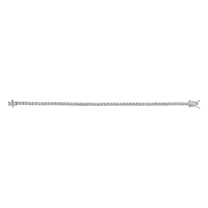 Bids.com 14K White Gold 5.0 Cttw Lab Grown Diamond Tennis Bracelet (F-G Color, VS1-VS2 Clarity) - 7.25" Inches Bracelets White Smoke White.Gold / 7.25,Yellow.Gold / 7.25