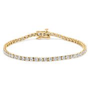 Bids.com 14K White Gold 5.0 Cttw Lab Grown Diamond Tennis Bracelet (F-G Color, VS1-VS2 Clarity) - 7.25" Inches Bracelets White Smoke Yellow.Gold / 7.25