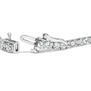 Bids.com 14K White Gold 6.00 Cttw Lab Grown Diamond Classic Tennis Bracelet  - 7.25" Bracelets White Smoke White.Gold / 7.25