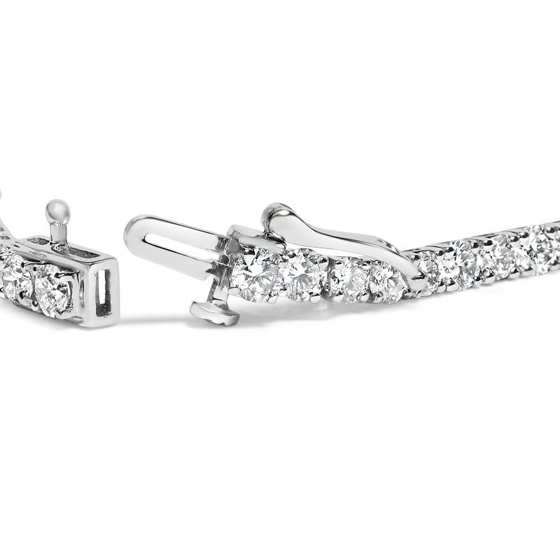 Bids.com 14K White Gold 6.00 Cttw Lab Grown Diamond Classic Tennis Bracelet  - 7.25" Bracelets White Smoke White.Gold / 7.25