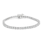 Bids.com 14K White Gold 7.0 cttw 4-Prong Set Lab Grown Diamond 7" Tennis Bracelet Bracelets White Smoke White.Gold / 7