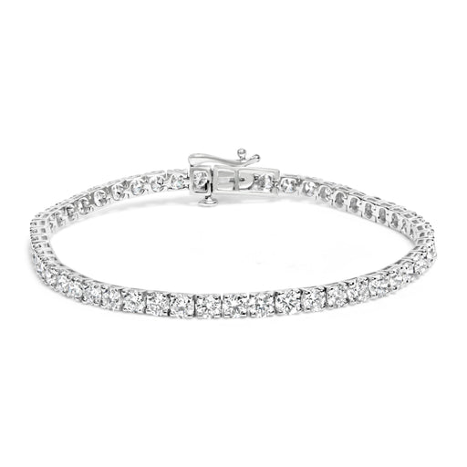 Bids.com 14K White Gold 7.0 cttw 4-Prong Set Lab Grown Diamond 7" Tennis Bracelet Bracelets White Smoke White.Gold / 7
