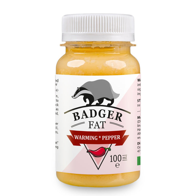 SiberianGreen.com Siberian Badger Fat Cream-Gel – Warming Formula with Eucalyptus, Mint, and Red Pepper | 100ml Massage Oil White Smoke